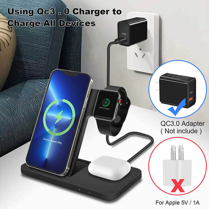 3 IN 1 Apple Wireless Charging Station 